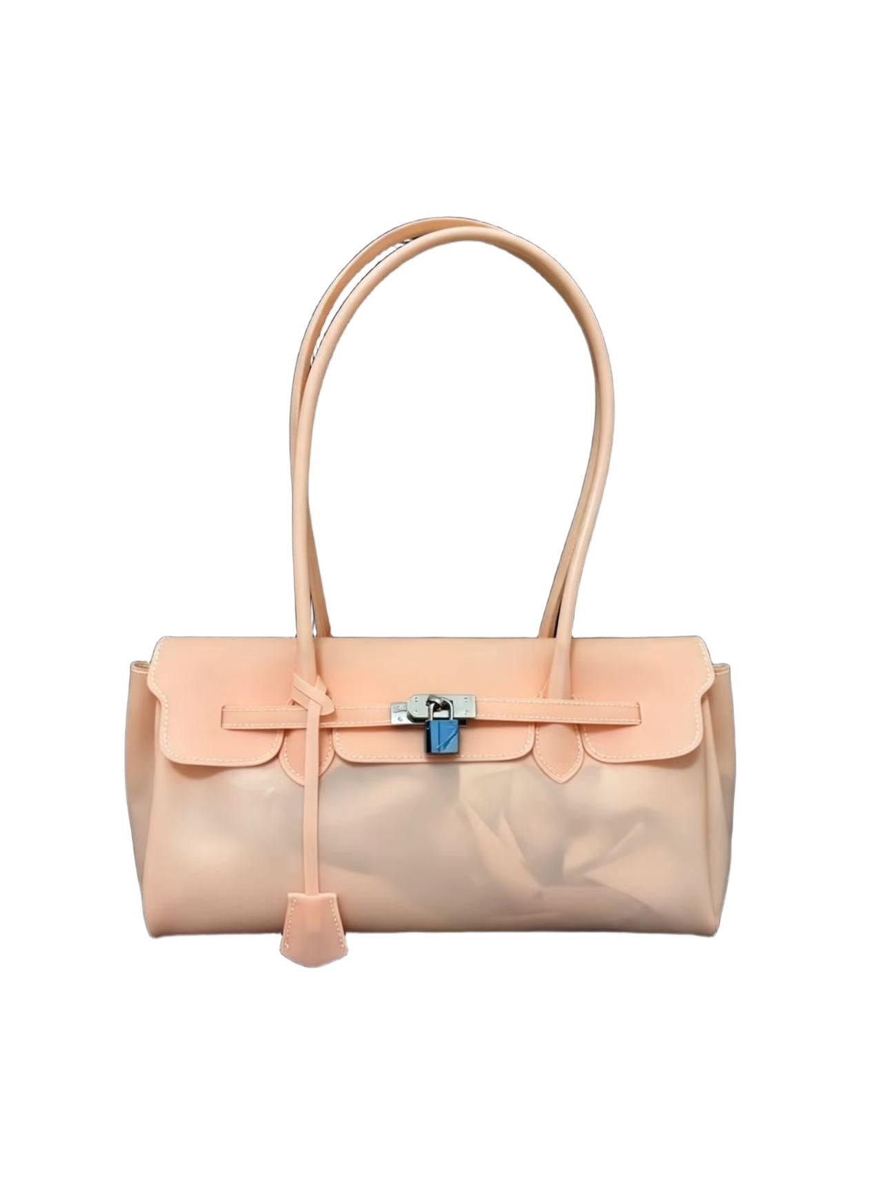 Jelly Firkin Baguette Bag - Light Carrot Orange